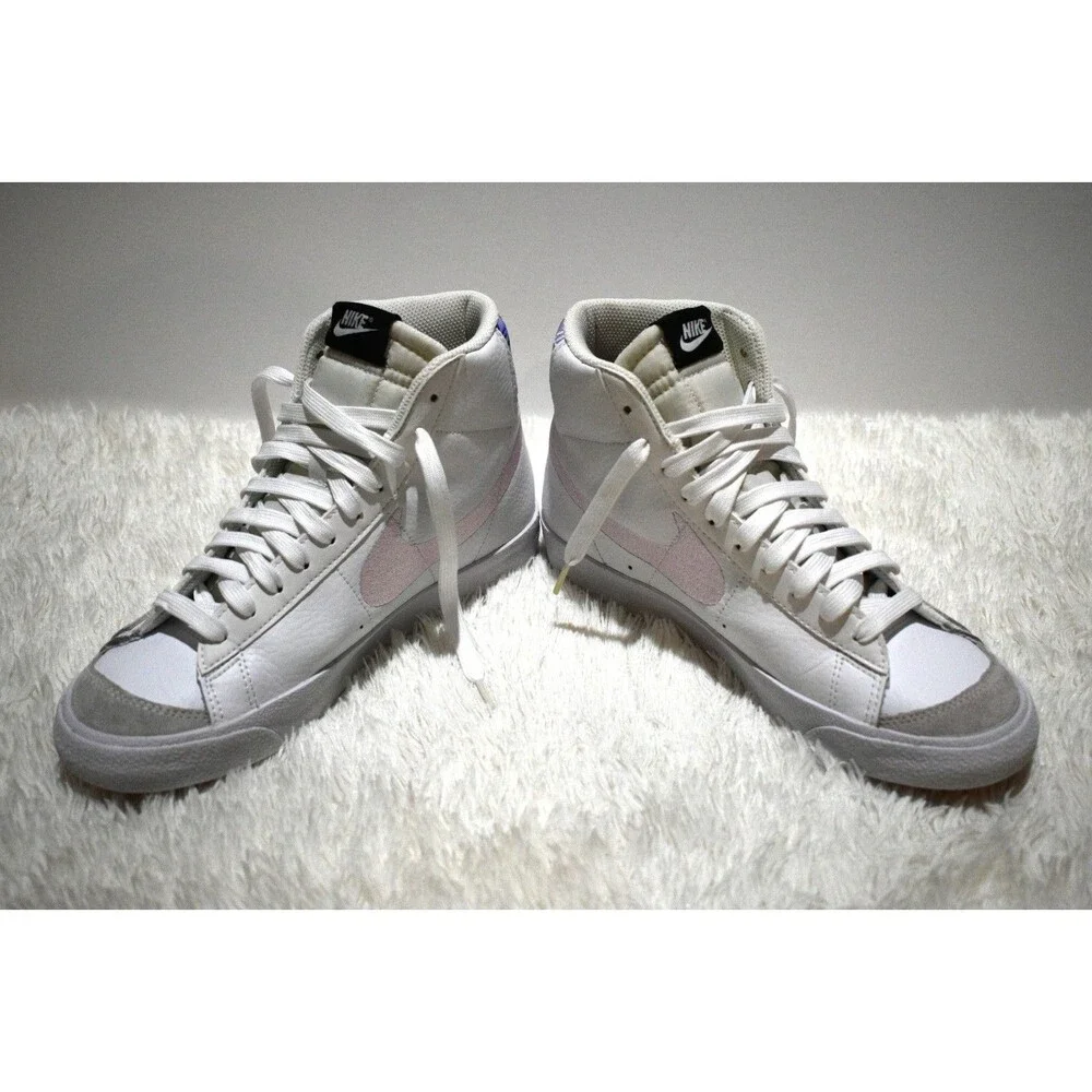 Nike Blazer Mid ’77 Vintage White Leather & Double Swoosh (DJ0265-100) - Size 7Y